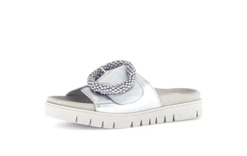 Gabor Pantolette silberfarben 41 EU in silber von Gabor