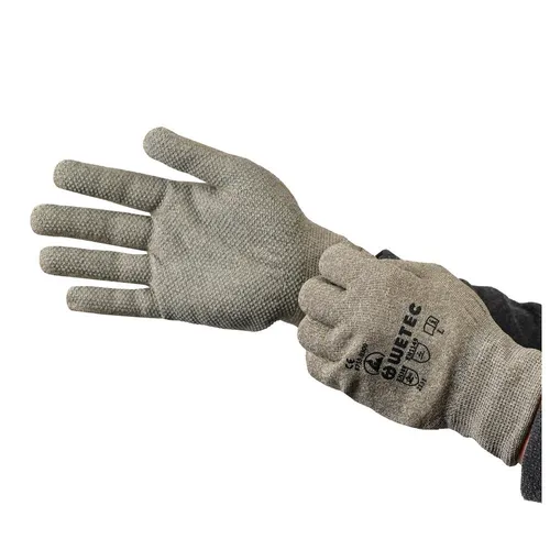 WETEC ESD-Handschuhe, PVC-Micro-Noppen, 2XL (Schutzhandschuh Produktschutz)