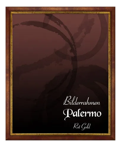 Palermo Bilderrahmen 70x100 cm in Rot Gold aus Holz von OTTO