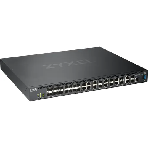 ZyXEL XS3800-28 Switch - L2+ Managed 10G - Computersysteme und Zubehör mit 4 x 10GBase-T und 16 x 10 Gigabit SFP+, ideal für hohe Netzwerkgeschwindigkeiten und Rack-Montage.