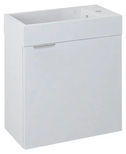 Latus Waschtischunterschrank 50x50x25 cm in Weiß - LT410-3030 von Sapho - Moderner Waschtischunterschrank in Weiß mit innovativen verzögerten Scharnieren für sanftes Schließen. Ideal für eine stilvolle Badgestaltung, einfach zu installieren und platzsparend.
