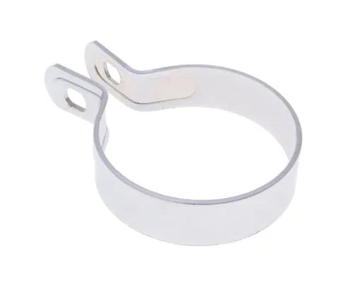 2EXTREME Schelle Endschalldämpfer verchromt 65mm kompatibel für Roller, Scooter, Motorrad, universal