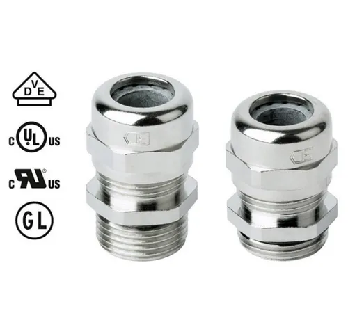 Jacob 50.650 M/EMV Kabelverschraubung EMV - Kabelverbinder mit Zugentlastung M50 aus Messing, ideal für EMV-Anwendungen und sicheres Kabelmanagement.