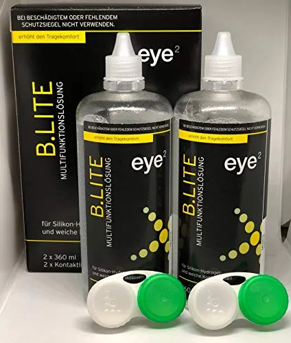 eye² b.lite Kombilösung für weiche Kontaktlinsen 2x360 ml Doppelpack