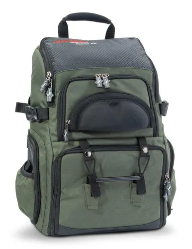 Sänger Iron Claw Packer NX Rucksack - Angelrucksack für Süßwasserfischen, wasserabweisend und inklusive 4 praktischen Boxen für optimalen Transport von Ködern und Zubehör.