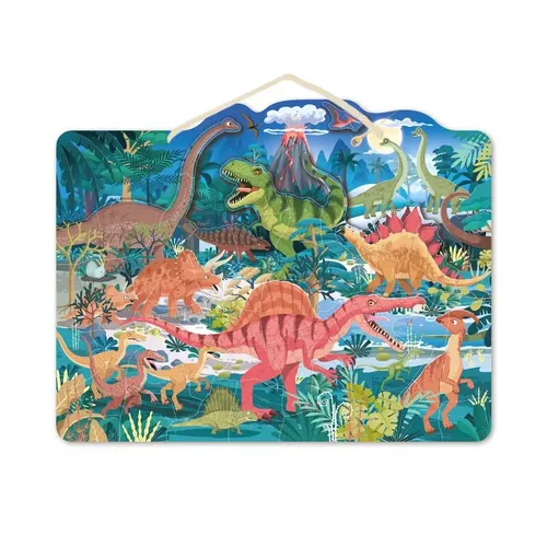 Nici SP6004 Magnetisches Puzzle Dinosaurier 42x33x1cm - Puzzle-Spielzeug mit 42x33 cm, fördert Kreativität und Motorik bei Kindern, ideal für kleine Dinosaurier-Fans.