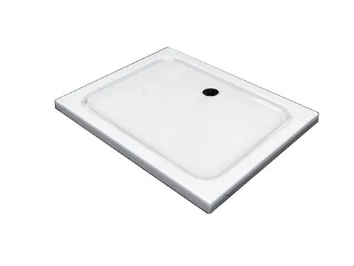Glaszentrum Hagen Duschtasse 90x75cm - Extra Flach & Verstärkt - Hochwertige Duschtasse aus Sanitäracryl, extra flach und verstärkt für einen stabilen Einsatz. Ideal für moderne Bäder. Maße: 90x75x5cm, inklusive Siphon. Selbstabholung möglich!
