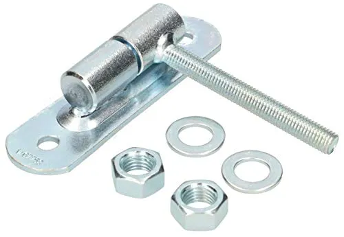 KOTARBAU Torangel Ø24 M12 Einstellbar Auf Kugel Regulierbar Mit Anschraubblech Hängescharnier Torscharnier Gewinde Torband Anschraubplatte Verzinkt