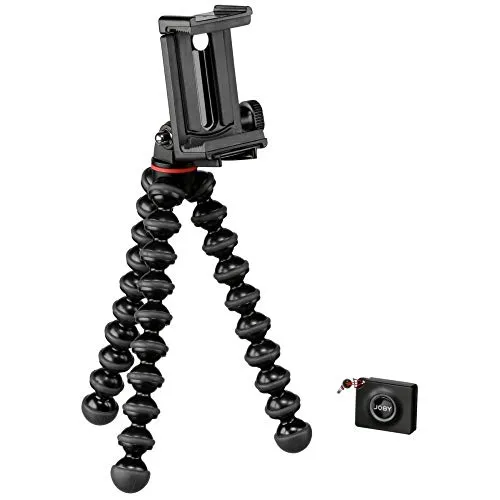 Joby GripTight Action Kit, schwarz/grau - Flexibles Handy-Stativ - Handy-Stative für die meisten Smartphones, sicherer Halt durch TPE-Grip-Pads und langlebige Konstruktion für optimale Haptik und Zuverlässigkeit.