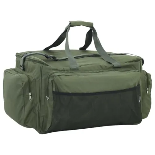 vidaXL Angeltasche Wasserdicht Dunkelgrün - Handtaschen für Angler: Diese vielseitige, wasserdichte Angeltasche aus langlebigem 600D-Oxford-Gewebe bietet optimalen Stauraum und Tragemöglichkeiten für alle Outdoor-Aktivitäten.