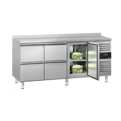 GGM Gastro Kühltisch ECO - 1795x700mm - mit 1 Tür & 4 Schubladen & mit
