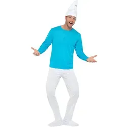 Metamorph Kostüm Die Schlümpfe – Schlumpf Kostüm, Ein schlumpfiges Kostüm für Erwachsene XXL