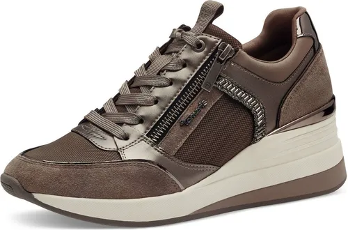 Tamaris Sneaker 1-23703-41 344 - Damen-Sneaker mit herausnehmbarem Fußbett und Schnürung für individuelle Weitenregulierung, ideal für glamouröse Looks und hohen Tragekomfort.
