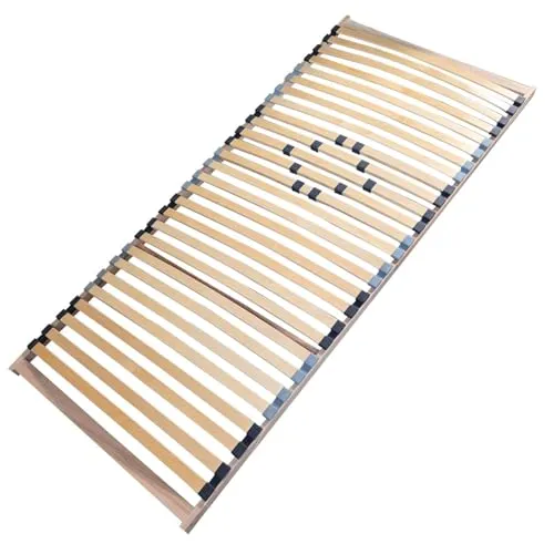 Stabiler 7-Zonen Lattenrost Basic 70 x 140 cm - Bettrahmen aus hochwertigem Buchenholz, 5-fach einstellbare Härteverstellung für individuellen Schlafkomfort, belastbar bis 140 kg – ideal für Kinderbetten.