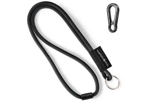 WEBBOMB Schlüsselanhänger Lanyard Tubular Schlüsselband mit Karabiner + Schlüsselring keychain
