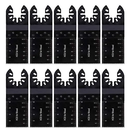 QIMEI-SHOP Multitool Sägeblätter Oszillierende Multitool-Klingen Kit Universelle Multifunktionswerkzeug Kompatibel mit Bosch Milwaukee Fein Multimaster 10 Stück
