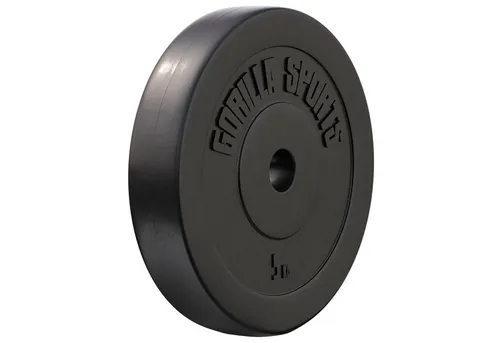 GORILLA SPORTS Hantelscheiben Einzeln/Set, 1,25 - 30kg, Gewichtsscheiben, 30mm Bohrung, Kunststoff