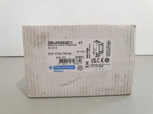 Telemecanique XMLA035A2S11 Drucksensor 35bar - Differenzdrucksensor für Luft, präzise Messungen bis 35bar, ideal für industrielle Anwendungen in der Messtechnik.