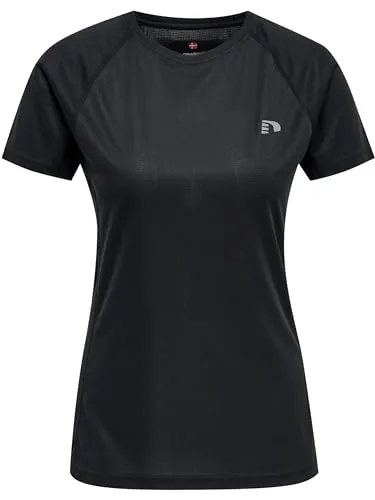 Newline Damen Women Core Running S/S T-Shirt, Schwarz, XL EU