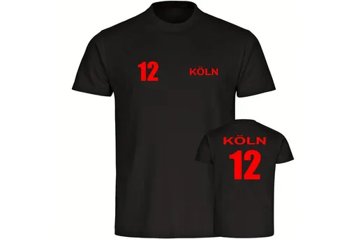 multifanshop T-Shirt Kinder Köln - Trikot 12 - Boy Girl