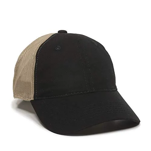 Outdoor Cap Damen Fwt-130 Schwarz/Hellbraun, Einheitsgröße für Baseball, Schwarz/Hellbraun