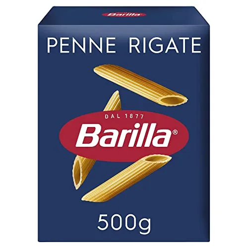 Barilla Pasta Klassische Penne Rigate n.73 aus hochwertigem Hartweizen immer al dente, (1 x 500 g)