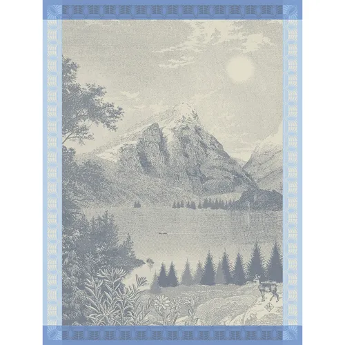 Le Jacquard Français Geschirrtuch Altitude gentiane 60x80 cm Baumwolle