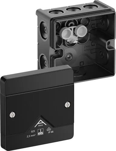 Spelsberg Abzweigkasten Abox 025-L/sw Wand 80200001 Abzweigkasten