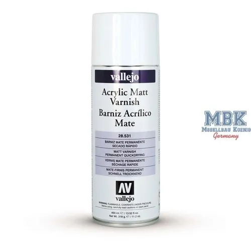 Vallejo VA28531 Vallejo Premium Varnish Spray Matte (Mattlack) (40