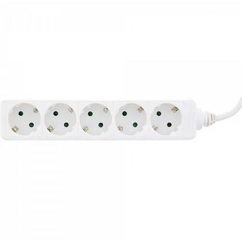 1.50m InLine Steckdosenleiste Weiß 5 (16451F)