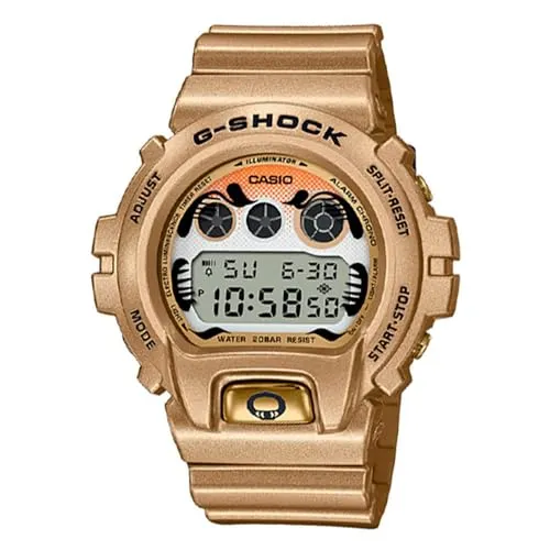 Casio Watch DW-6900GDA-9ER - Armbanduhren für Herren – Sportliche digitale Uhr mit Kalender, Stoppuhr und Alarm, wasserdicht bis 20 bar, ideal für aktive Männer!