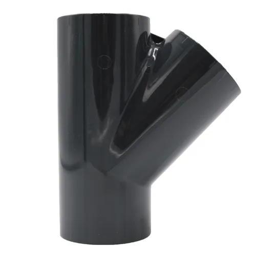 PVC T-Stück 45° Abzweigmuffe I 50 mm I für PVC-Rohre und PVC-Fittinge I bm_171