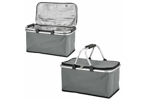 HAC24 Einkaufskorb Thermokorb Faltkorb Thermo Einkaufstasche mit Kühlfunktion Kühlkorb, 30 l, 46x23x27cm, Faltbar