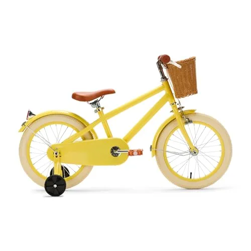 Generation Retro 16 Zoll Gelb – Kinderfahrrad mit Korb