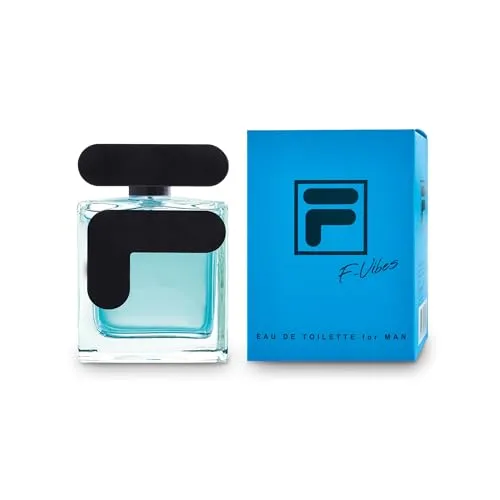 Fila® F-Vibes Man | Eau de Toilette für Sport- und Streetwear-Fans | 90ml - Ein markanter Herrenduft mit orientalischen und holzigen Noten, ideal für den Alltag. F-Vibes Man spiegelt FILAs Streetwear-Tradition wider und bietet ein einzigartiges Dufterlebnis.