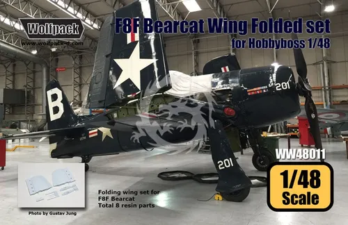 Hinzugefügt Set Westland F8F Bearcat Wing Folded set (for Hobbyboss) Wolfpack...