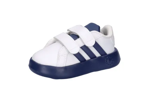 adidas Unisex Baby Grand Court 2.0 Shoes - Sneaker für Kinder mit regulärer Passform, Klettverschluss und bequemem EVA-Fußbett für optimalen Tragekomfort.