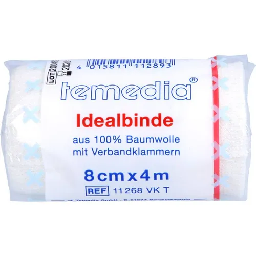 IDEALBINDE 8 cm mit Klammer 1 St
