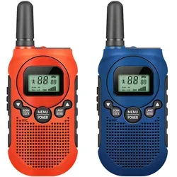 Walkie Talkie Große Reichweite Funkgerät 8 Kanäle Reichweite bis zu 3 km Handfunkgerät Walky Talky für Camping Radtouren Ausflug 2 Stück Bunt...
