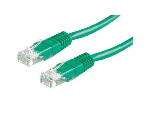 VALUE Patchkabel Kat.6 UTP - 0,5 m, grün, PoE-fähig und ideal für schnelle Datenübertragungen bis 1 Gbit/s