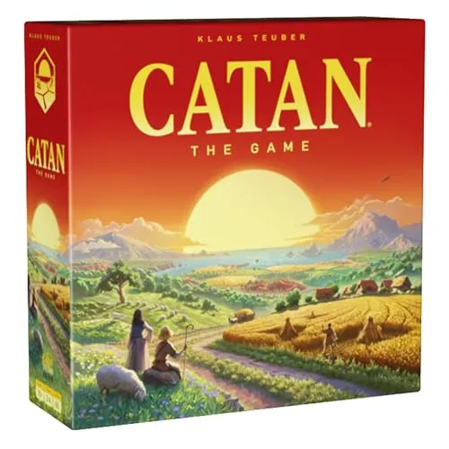 CATAN 6. Ausgabe, Brettspiel, ab 10 Jahren, 3–4 Spieler, 60–90 Minuten Spieldauer