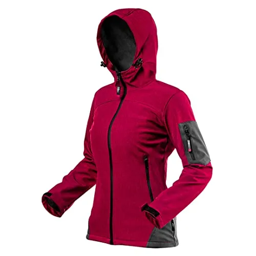 NEO TOOLS Damen Softshelljacke XL - Funktionsjacke aus 100% Baumwolle, ideal für Outdoor-Aktivitäten und bietet hohen Tragekomfort.