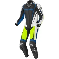 Berik Race-X 1-Teiler Motorrad Lederkombi - Motorradkombis aus 1,1-1,3 mm Premium Rindsleder, mit Tense-Tex Stretch für optimale Flexibilität und Komfort, ideal für sportliche Fahrer.