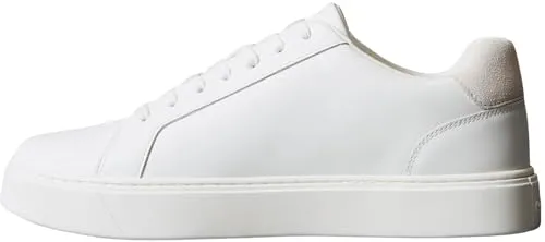 Calvin Klein Herren Cupsole Sneaker Classic Laceup aus Leder, Weiß (Triple Bright White), 44 - Herren-Sneaker mit elegantem Design aus 100% Leder, ideal für lässige und schicke Outfits. Die bequeme Schaum-Einlegesohle sorgt für optimalen Tragekomfort.