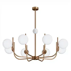 Maytoni Pendelleuchte aus Messing und Glas - Elegante Hängelampe mit gleichmäßiger Lichtverteilung, ideal für stimmungsvolle Innenbeleuchtung in jedem Raum.
