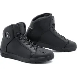 Stylmartin Matt WP - Motorrad-Sneakers in Schwarz, Größe 47 EU - Moderne Motorrad-Sneakers aus feinem Leder, wasserdicht und atmungsaktiv, ideal für urbane Biker, die Stil und Sicherheit schätzen.