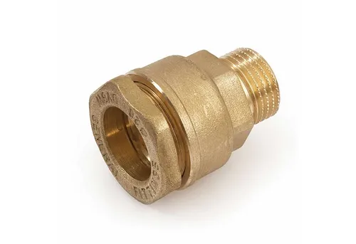 General Fittins Gewindefitting, PE-Übergang Messing für Saug- und Druckleitungen
