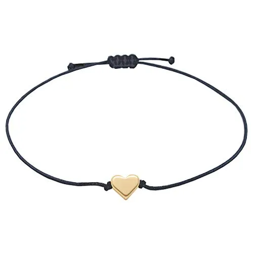 Selfmade Jewelry Armband Damen Roségold Herz Handgemachtes Armkettchen mit Herzchen Größenverstellbar Inkl. Geschenkverpackung