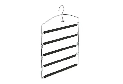 Platzsparender Hosenbügel in silber von Relaxdays