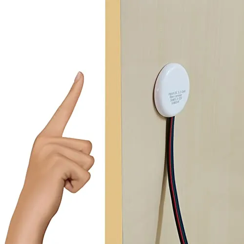 STBTECH 12V LED Touch Dimmer Schalter - Verdeckter Sensorschalter für Smart Home - Dimmschalter für LED-Lichtleisten, berührungsgesteuert, durchdringt Materialien wie Holz und Glas, einfache Installation ohne Löcher.